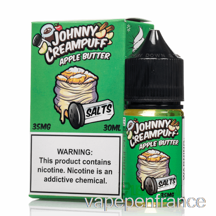 Beurre De Pomme - Sels De Johnny Creampuff - Stylo Vape 30 Ml 35 Mg